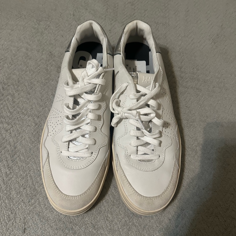 P448 White and Gray Men's Sneakers